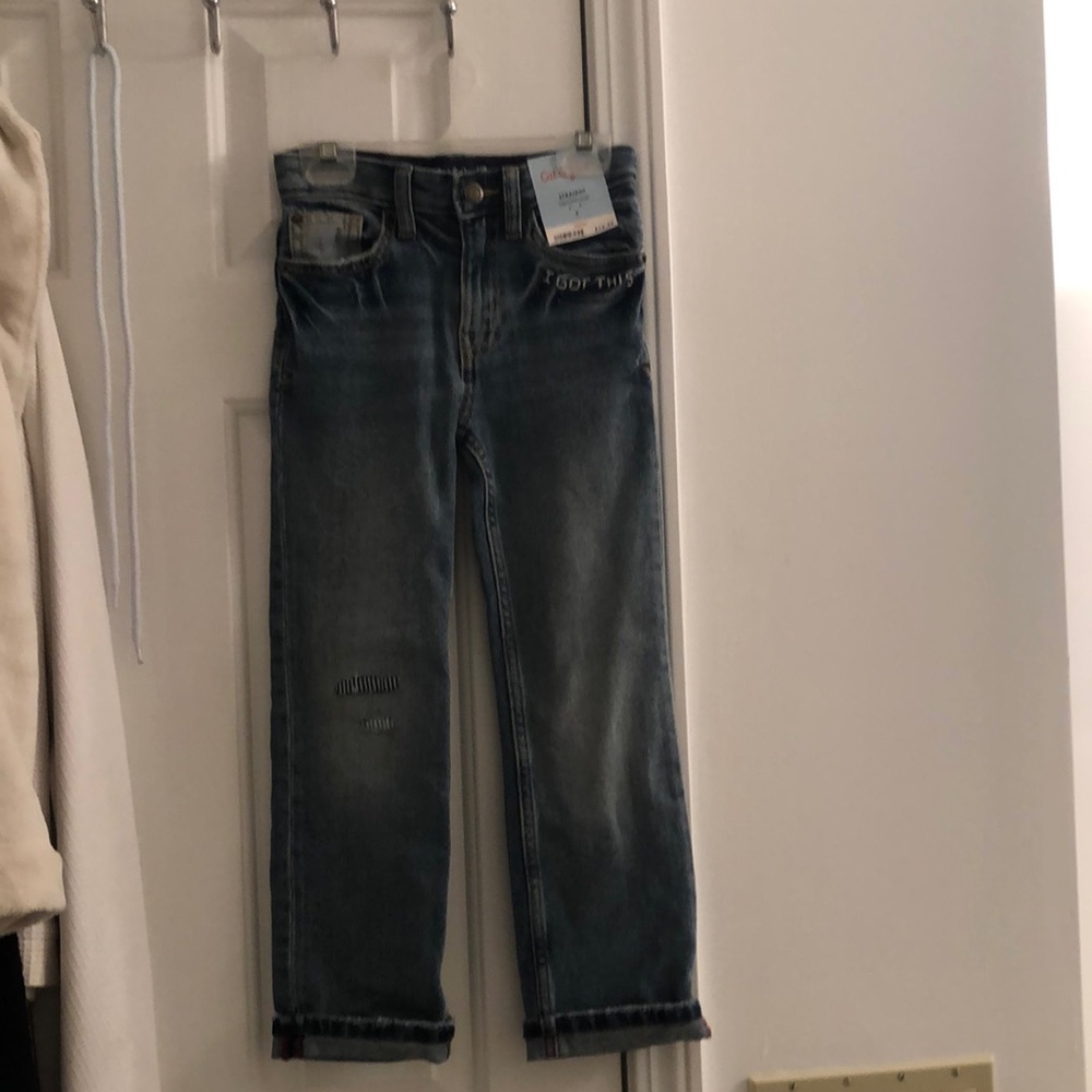 New Cat and Jack straight stretch boys jeans 6